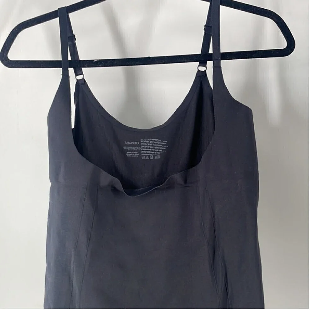 Shaperx Tummy Control Shapewear  Seamless Bodysuit Open Bust Shaper Shorts 2XL